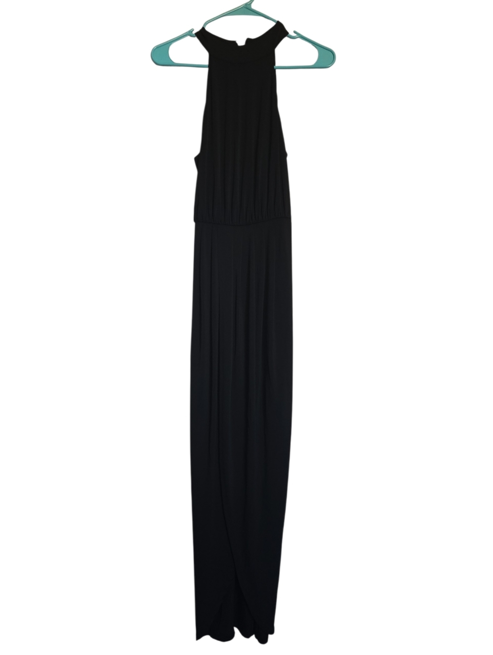 Venus Black Drape Maxi Dress-Sm - Picture 3 of 7
